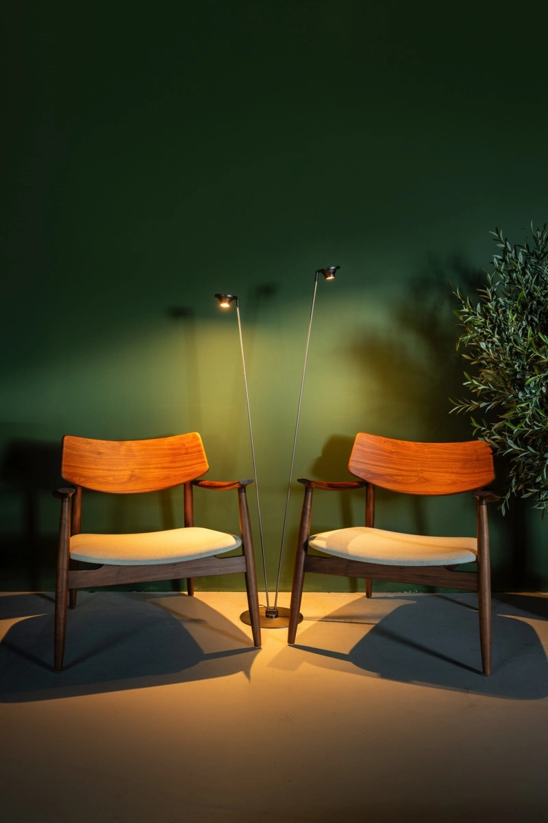 Moderne led tafellamp Angelique zwart nikkel ETH 8720195310884