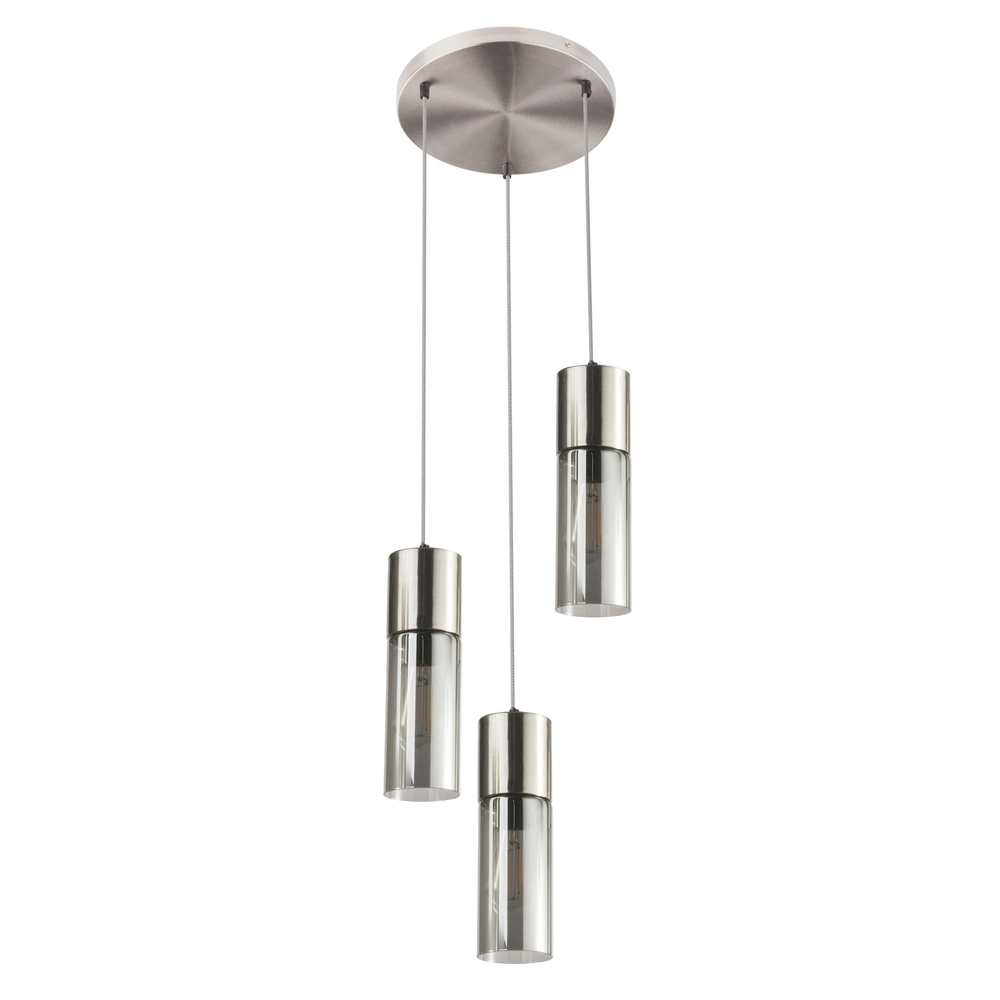 3-lichts hanglamp Annika nikkel design Globo 9007371412686