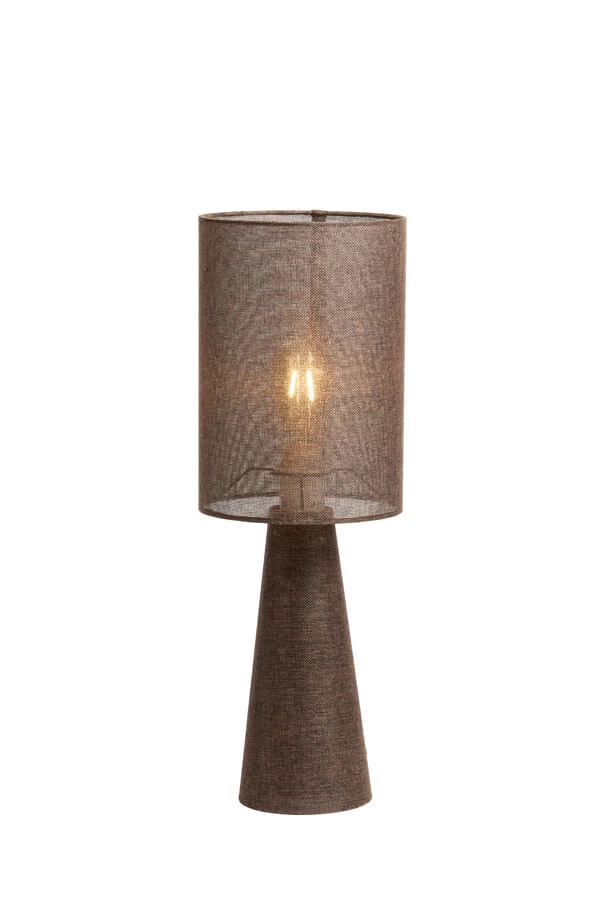 Bruine tafellamp Micky Ø 20cm Light & Living 8717807761134