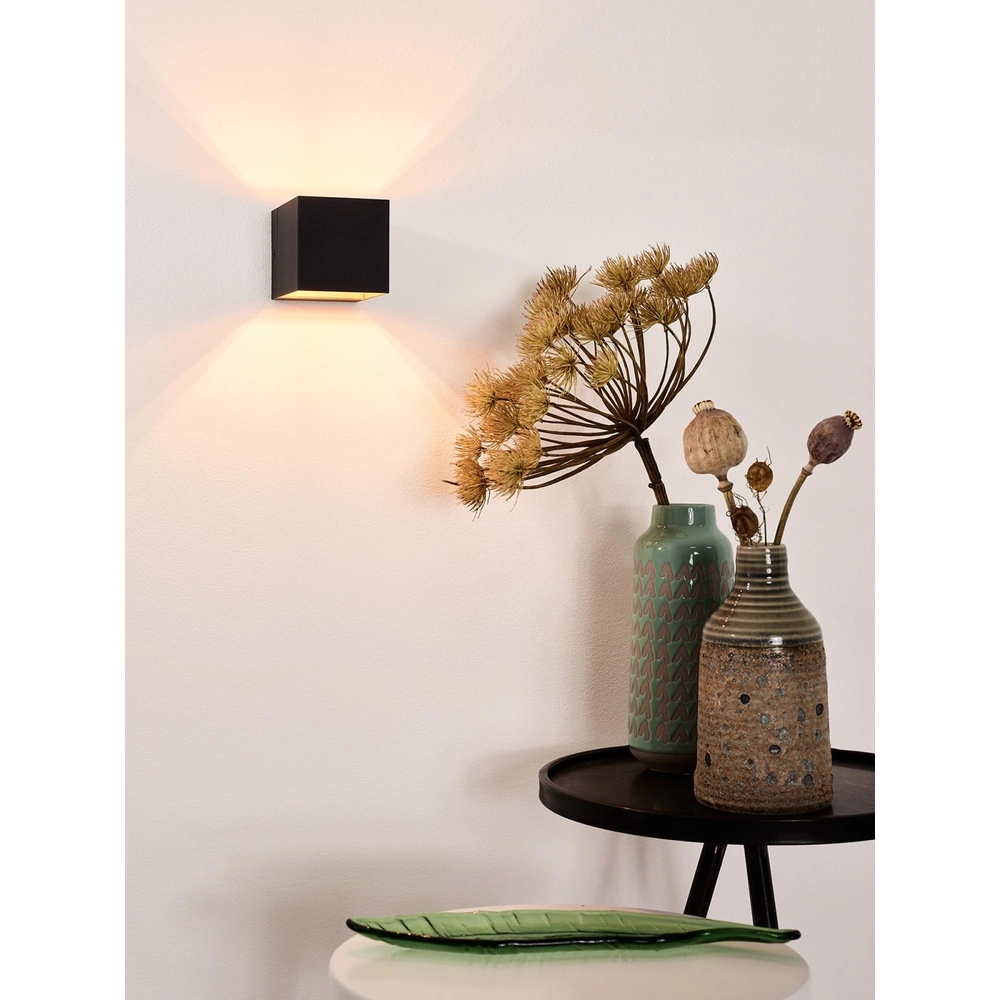 Design wandspot Devi vierkant zwart Lucide 5411212092274