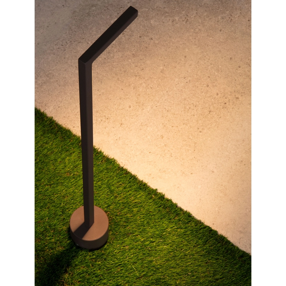 Strakke tuinlamp Pipe roestbruin 64,5cm