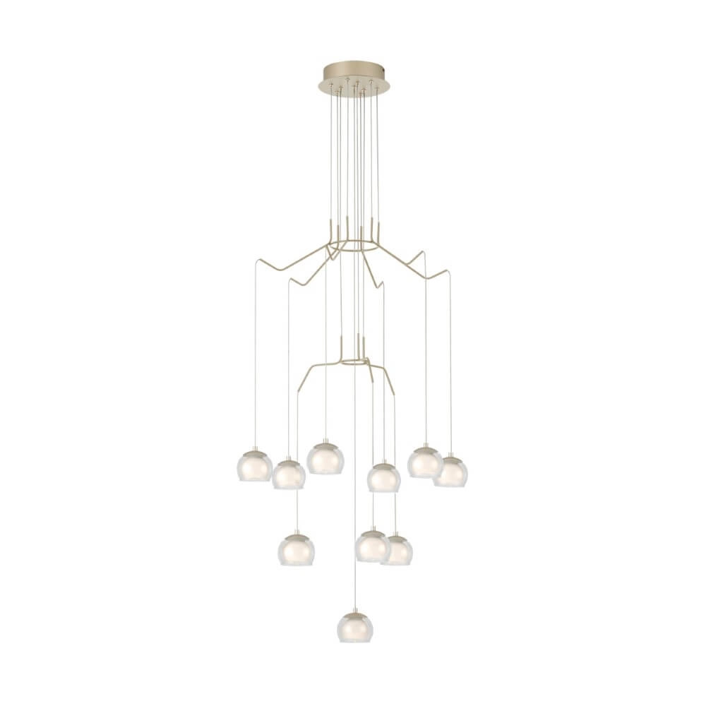 10-lichts hanglamp Rovigana