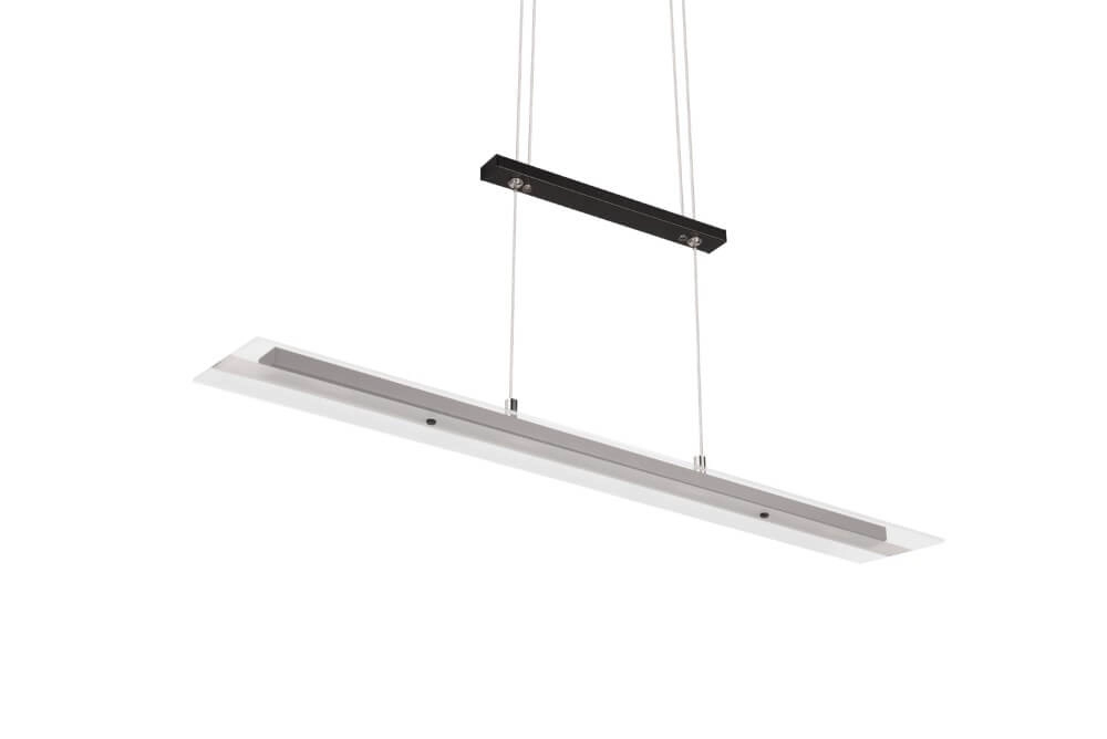 Glazen hanglamp Milos zwart Trio 4017807588286