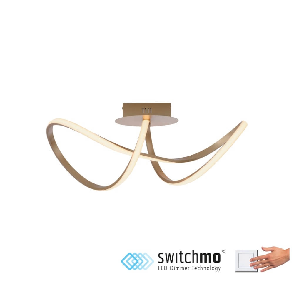 Design plafondlamp Maria messing Just Light 4043689985585