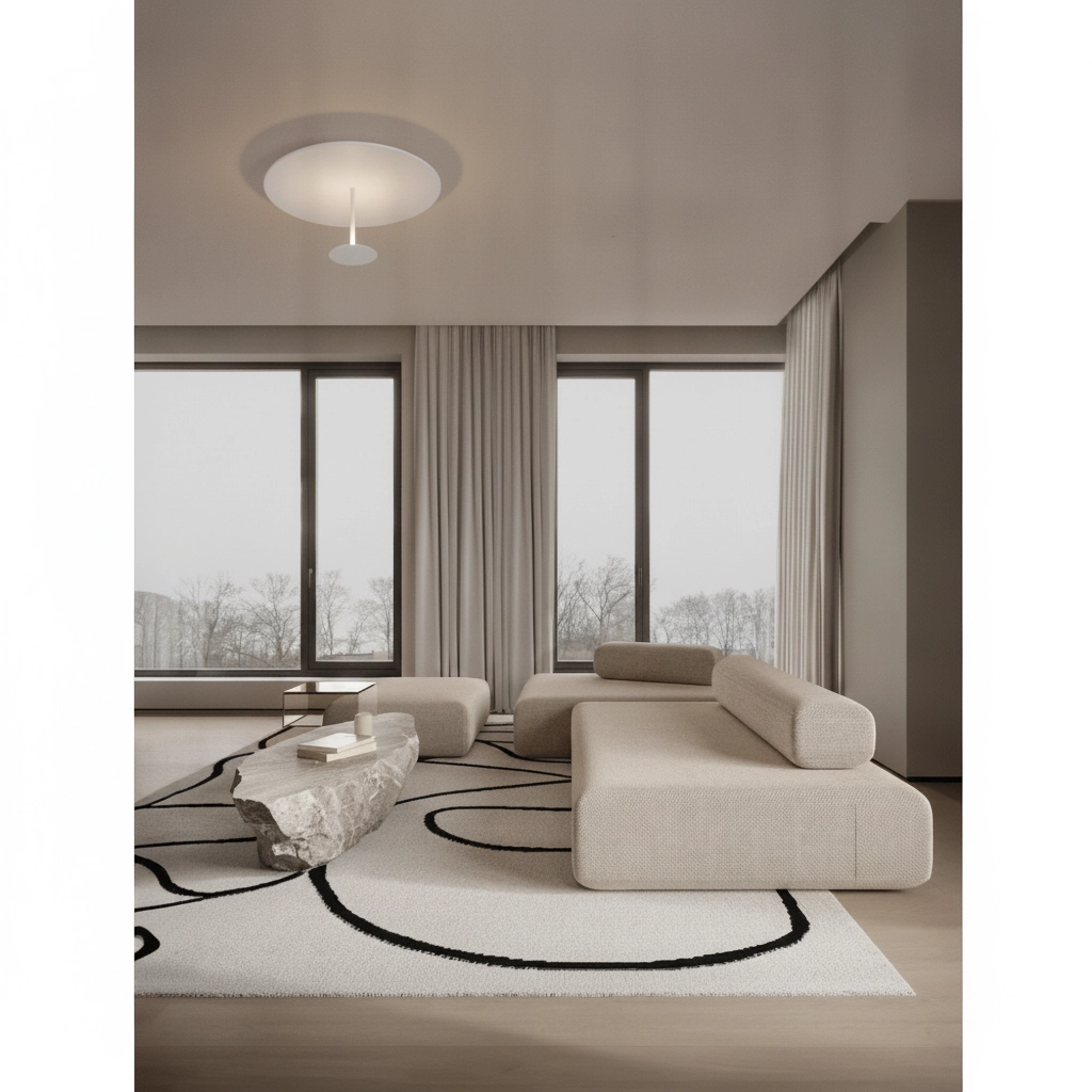 Design plafondlamp Nima wit Ø 45cm