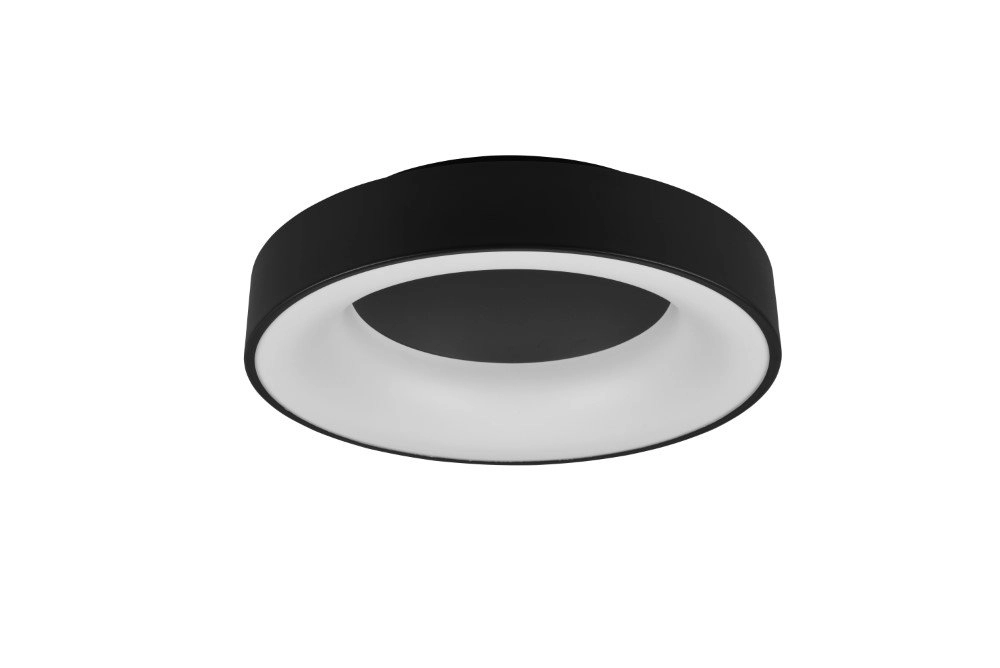 Led plafondlamp Girona 27w - 3000K - 45cm zwart Trio 4017807489842