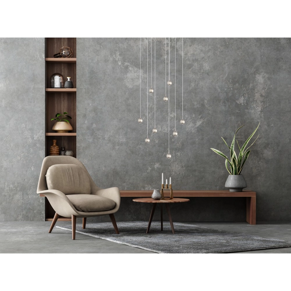 9-lichts hanglamp Talana nikkel Ø 50cm DTW Masterlight 8718121354019