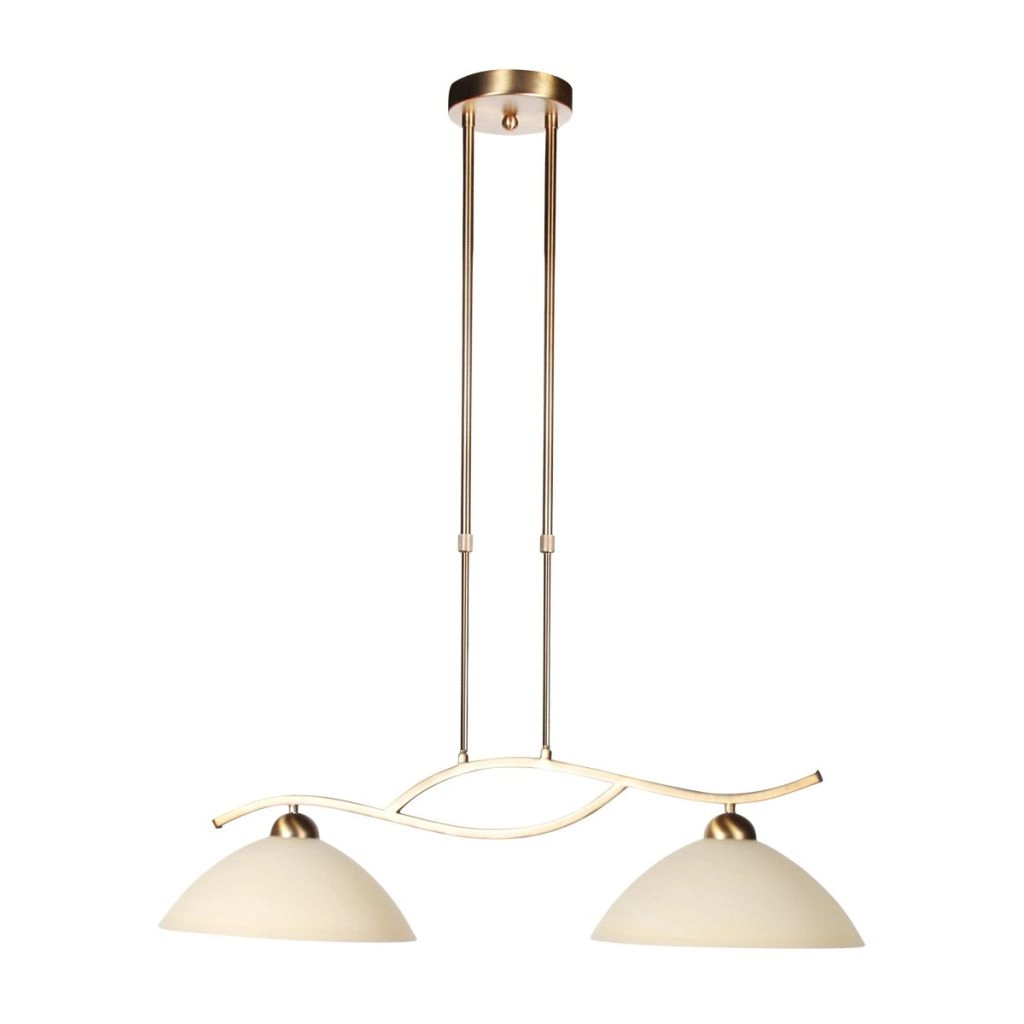 Klassieke hanglamp Anthea 2-lichts brons Steinhauer 8712746180206