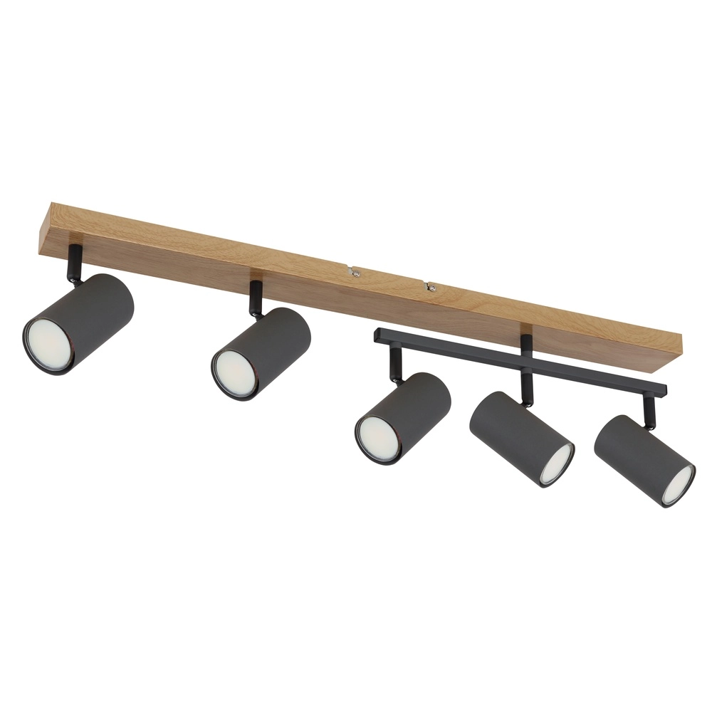 Plafondlamp 5-lichts Robby hout Globo 9007371442577