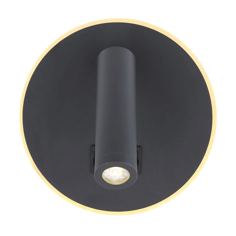 Strakke wandlamp Many zwart Globo 9007371419616