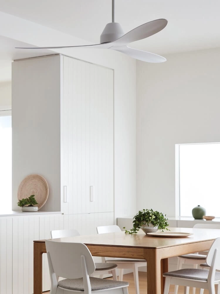 Plafondventilator wit zonder lamp Whitehaven Ø 143cm IP55 Beacon 9333509136439