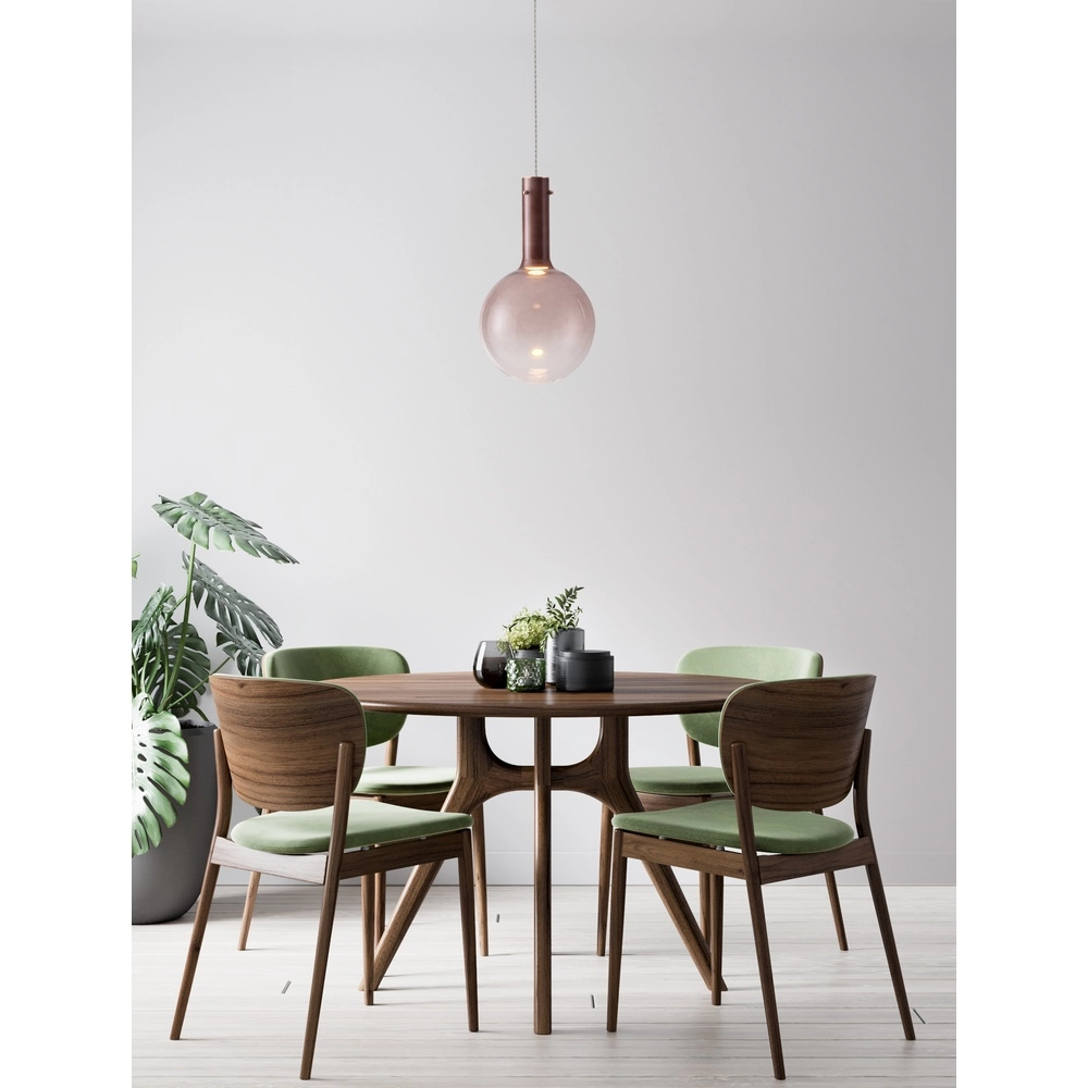 Hanglamp Nostos bruin glas Lyora 5212017449047