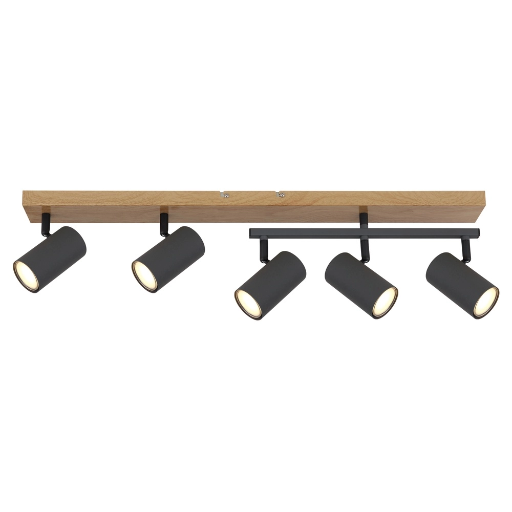 Plafondlamp 5-lichts Robby hout Globo 9007371442577