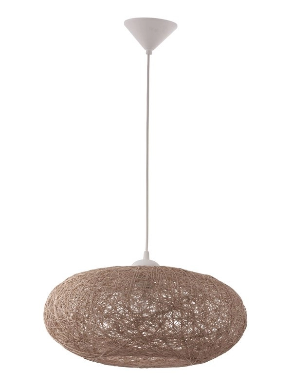 Hanglamp Campilo 45cm wit met bruin