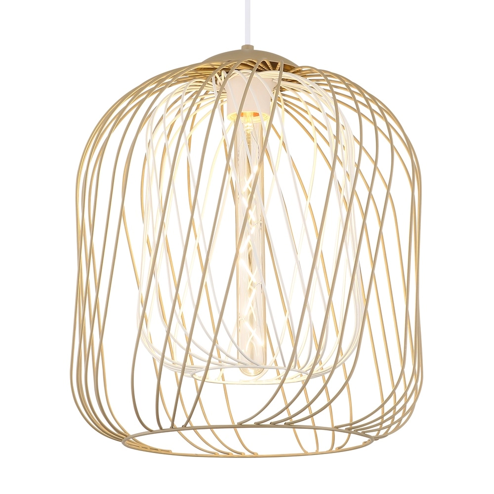 Hanglamp Dichti zand bruin Ø 35cm Globo 9007371522354