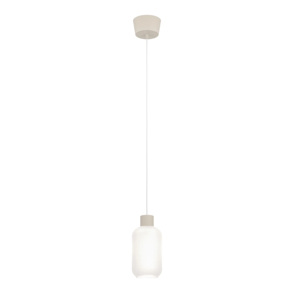 Design hanglamp Dasmina zand bruin met wit Ø 13cm Eglo 9008606406296