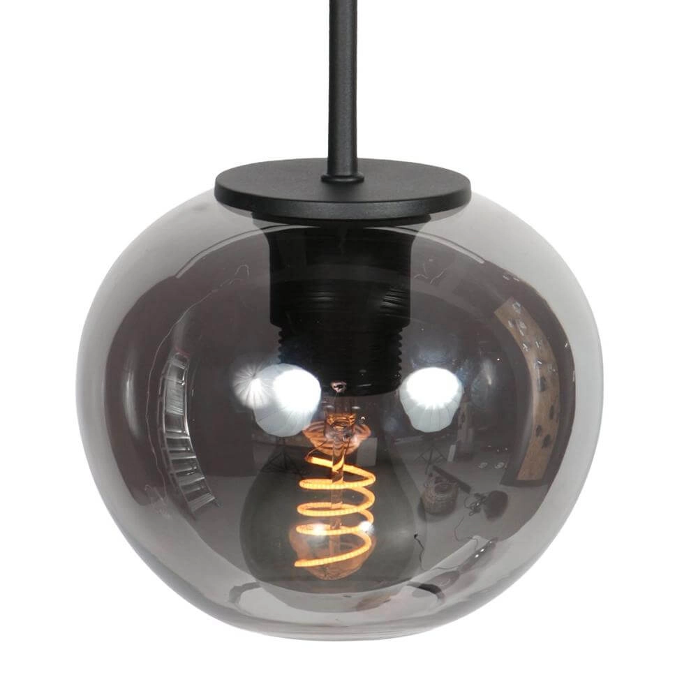 Hanglamp HaloSwap met 1 bol smoke glas Ø 15cm Steinhauer 8712746179729