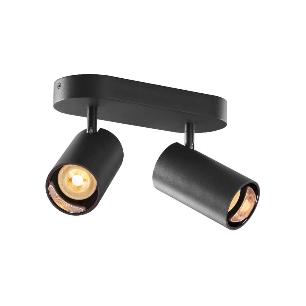 2-lichts opbouwspot Asto Tube zwart - 2x GU10 SLV 4024163266154