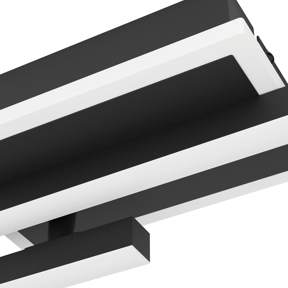 Moderne plafondlamp Nogaredo zwart 60cm Eglo 9008606391578