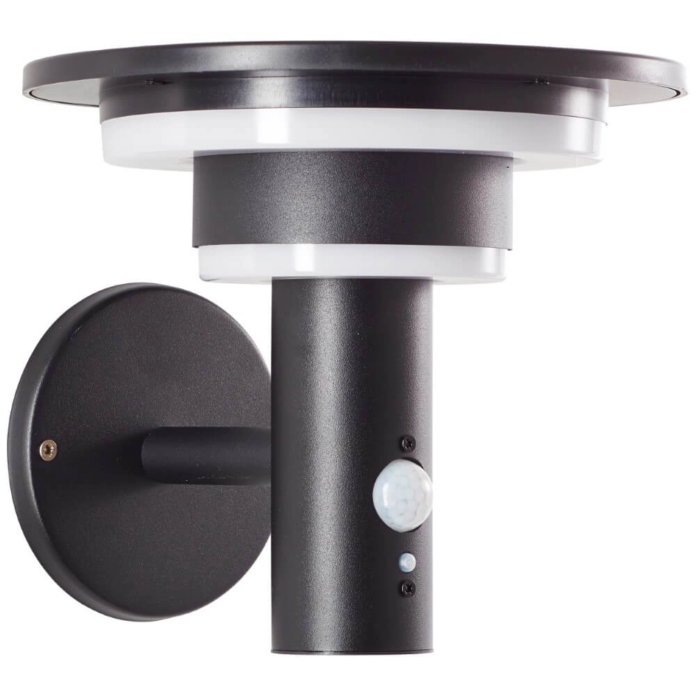 Zwarte wandlamp Garvina met sensor Brilliant 4004353437731