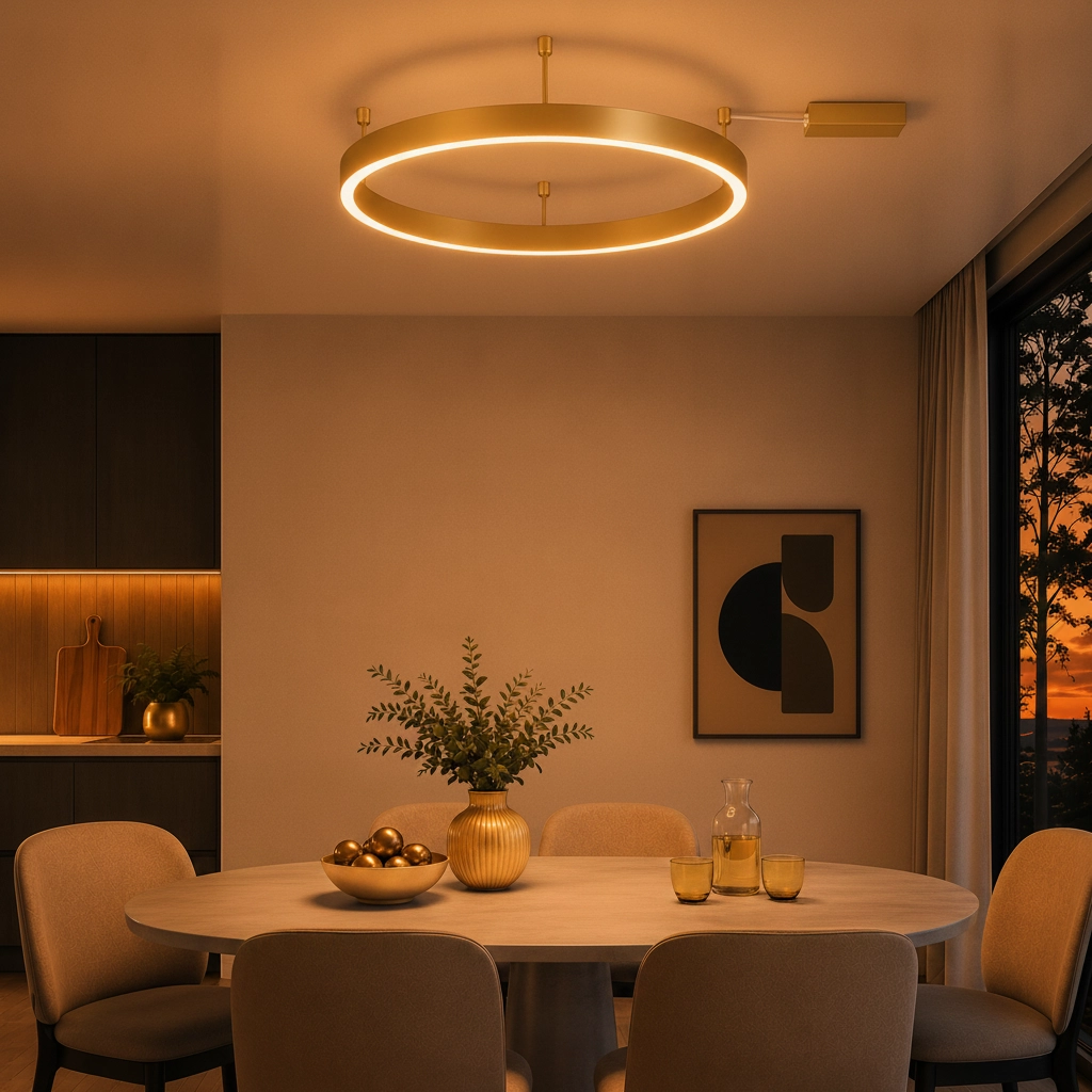 Plafondlamp Motif goud Ø 100cm