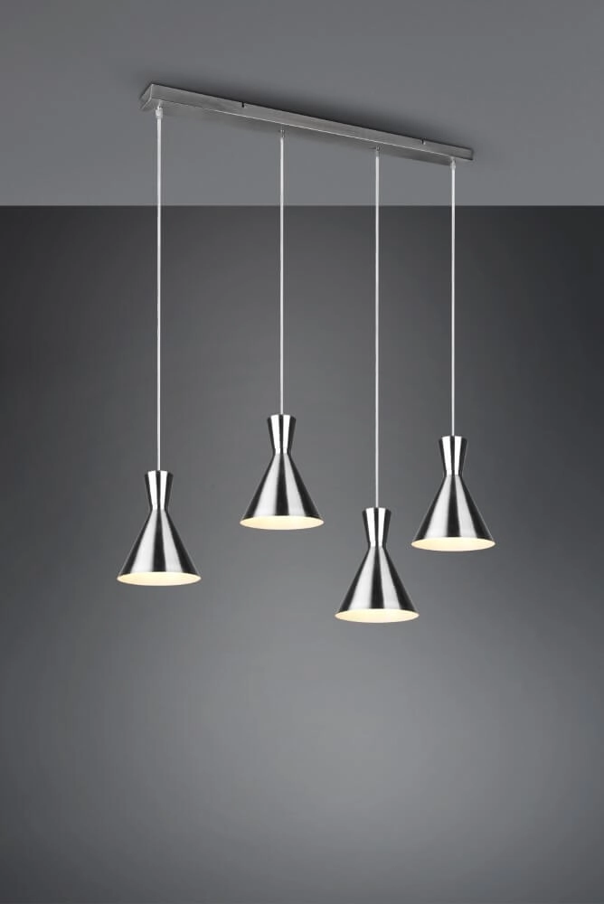 Hanglamp Enzo Beam 4-lichts RVS Trio 4017807503807