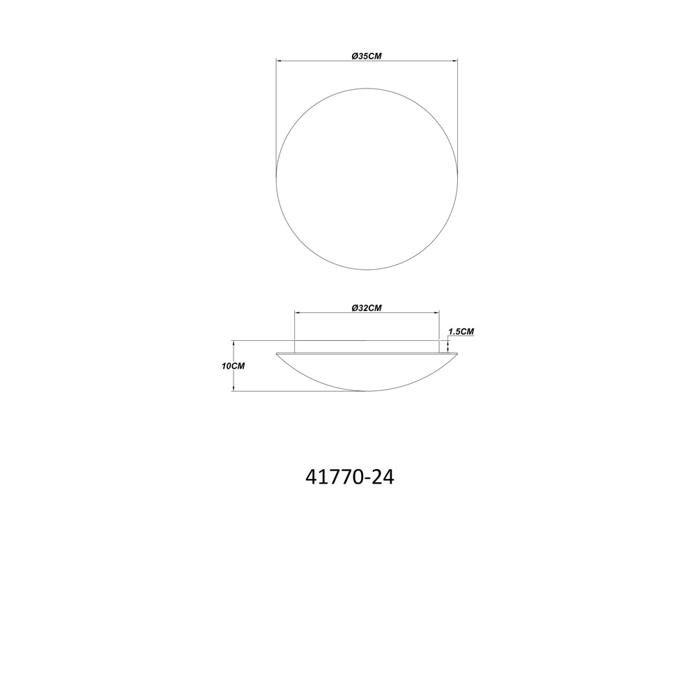 Plafondlamp Patricia wit Ø 35cm Globo 9007371481262