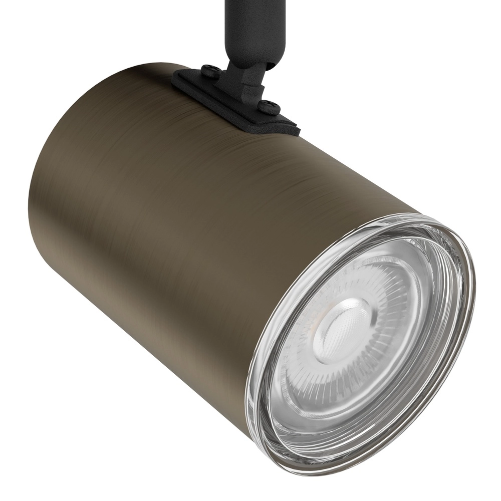 Opbouwspot badkamer Consuma 1 3x GU10 - zwart met brons Eglo 9008606365104