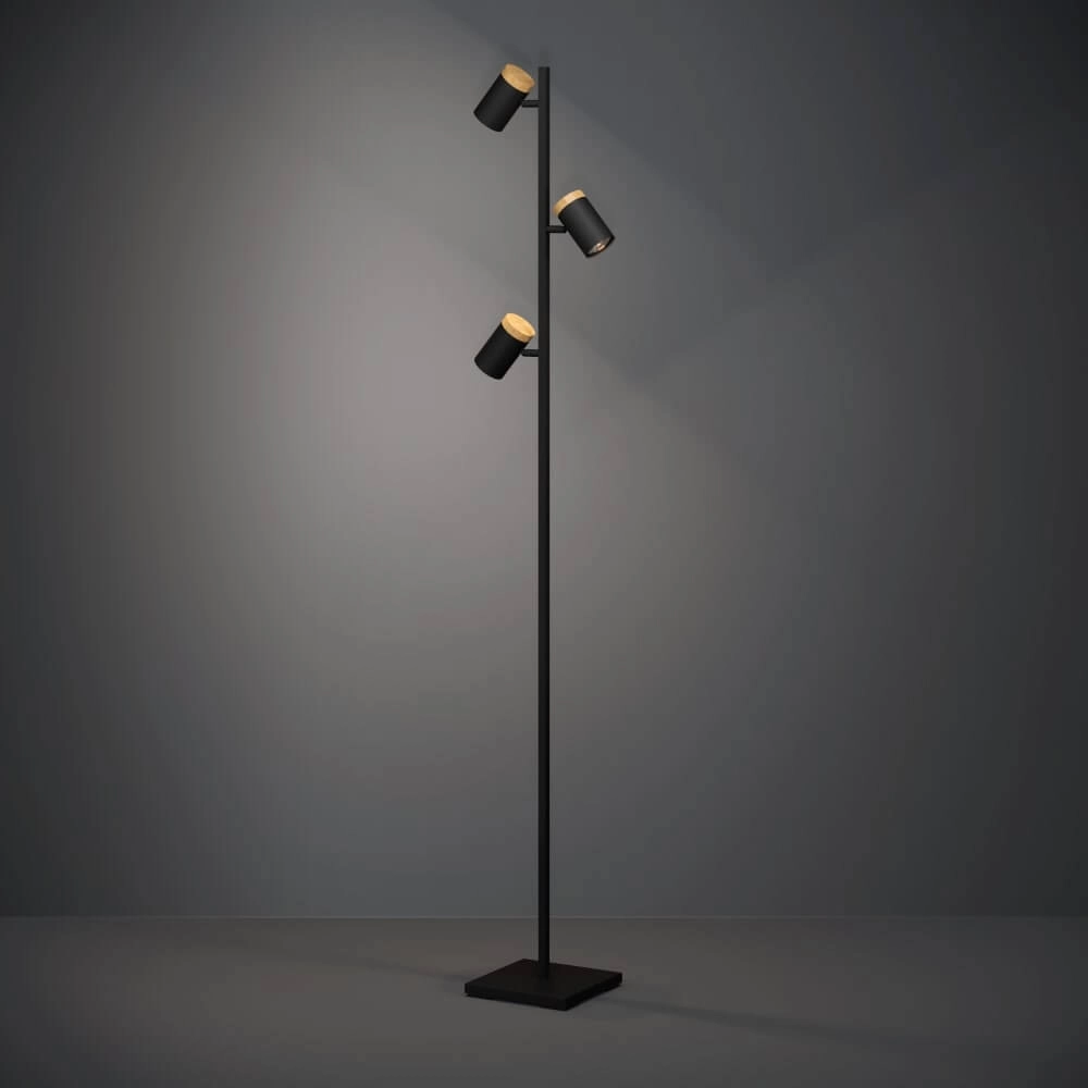 Zwarte leeslamp Cartagena 3-lichts Stars of Light 9008606221318