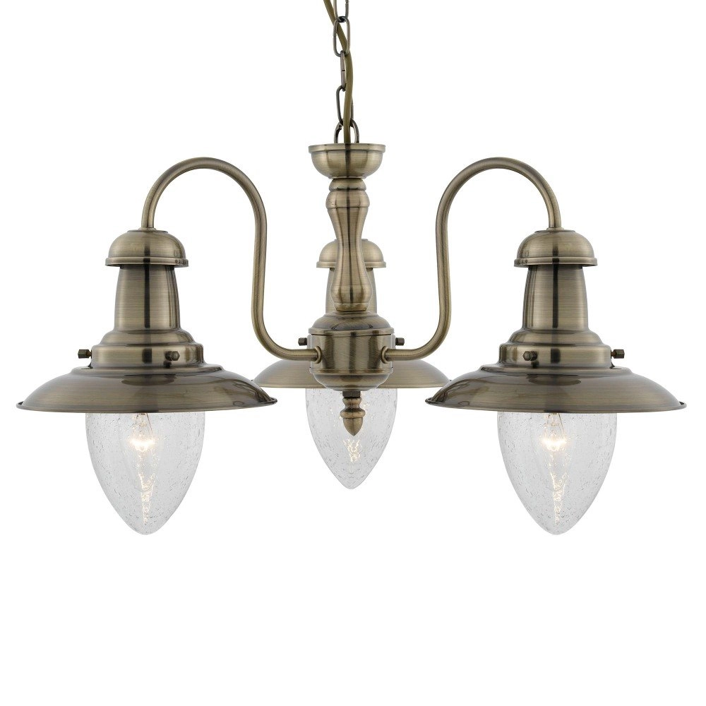 Antieke hanglamp Fisherman
