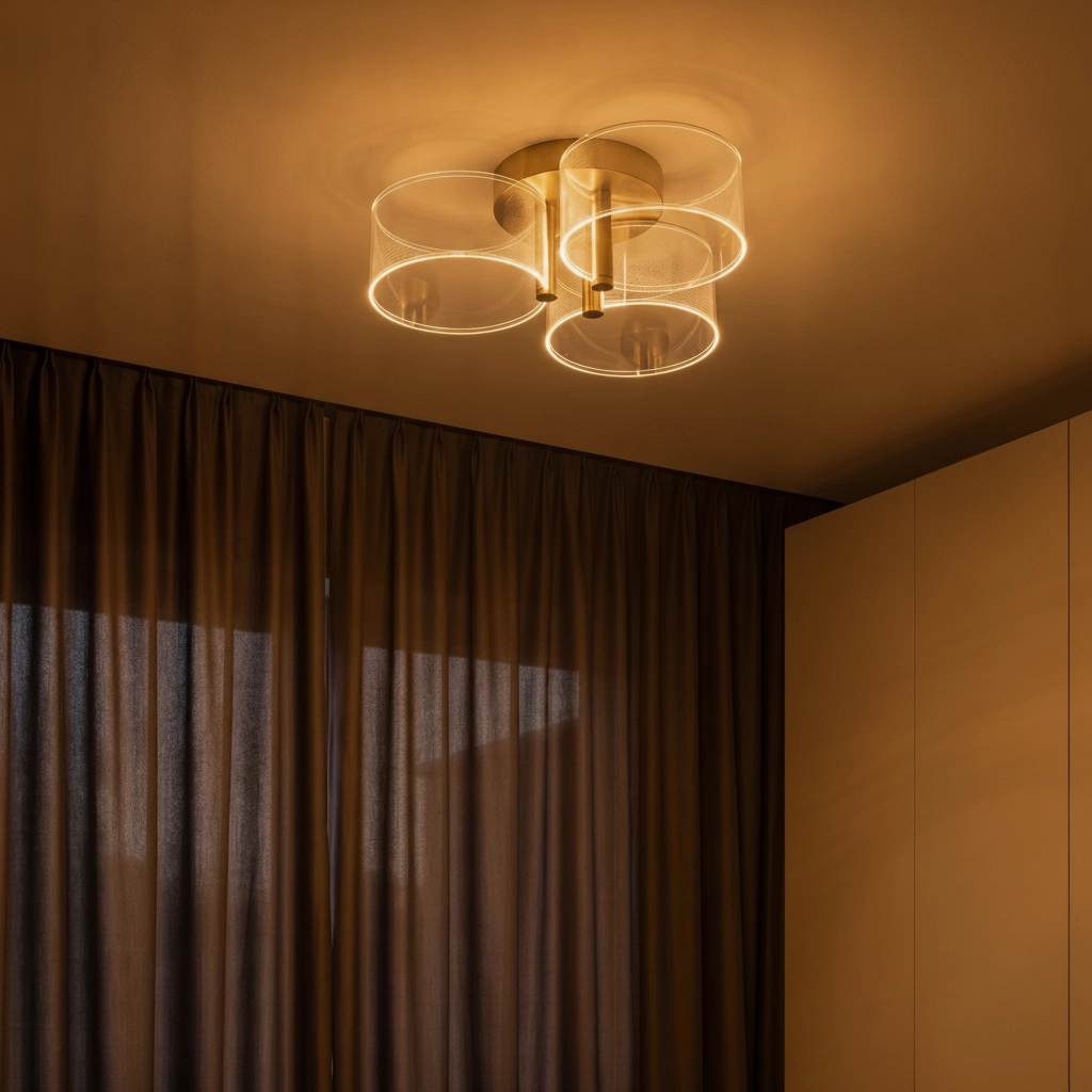 Design plafondlamp Gatlin goud Ø 44cm