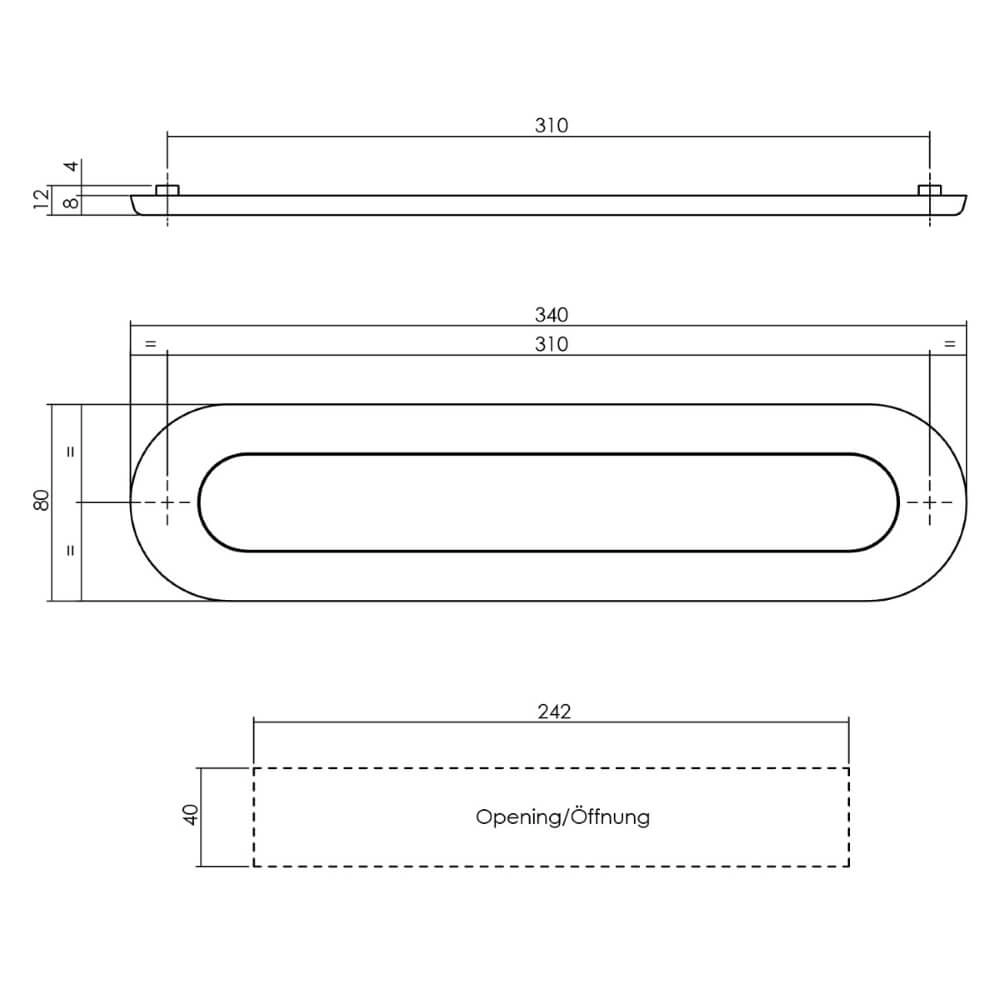 Brievenbus met veer Posta ovaal RVS Intersteel 8714186040102