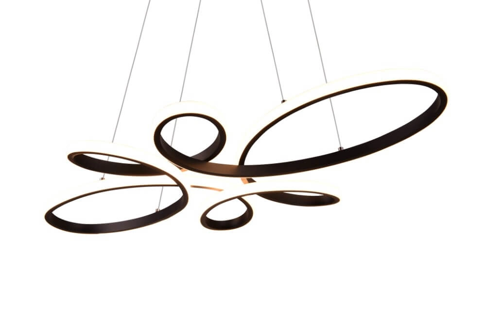 Design hanglamp Fly zwart Trio 4017807600926