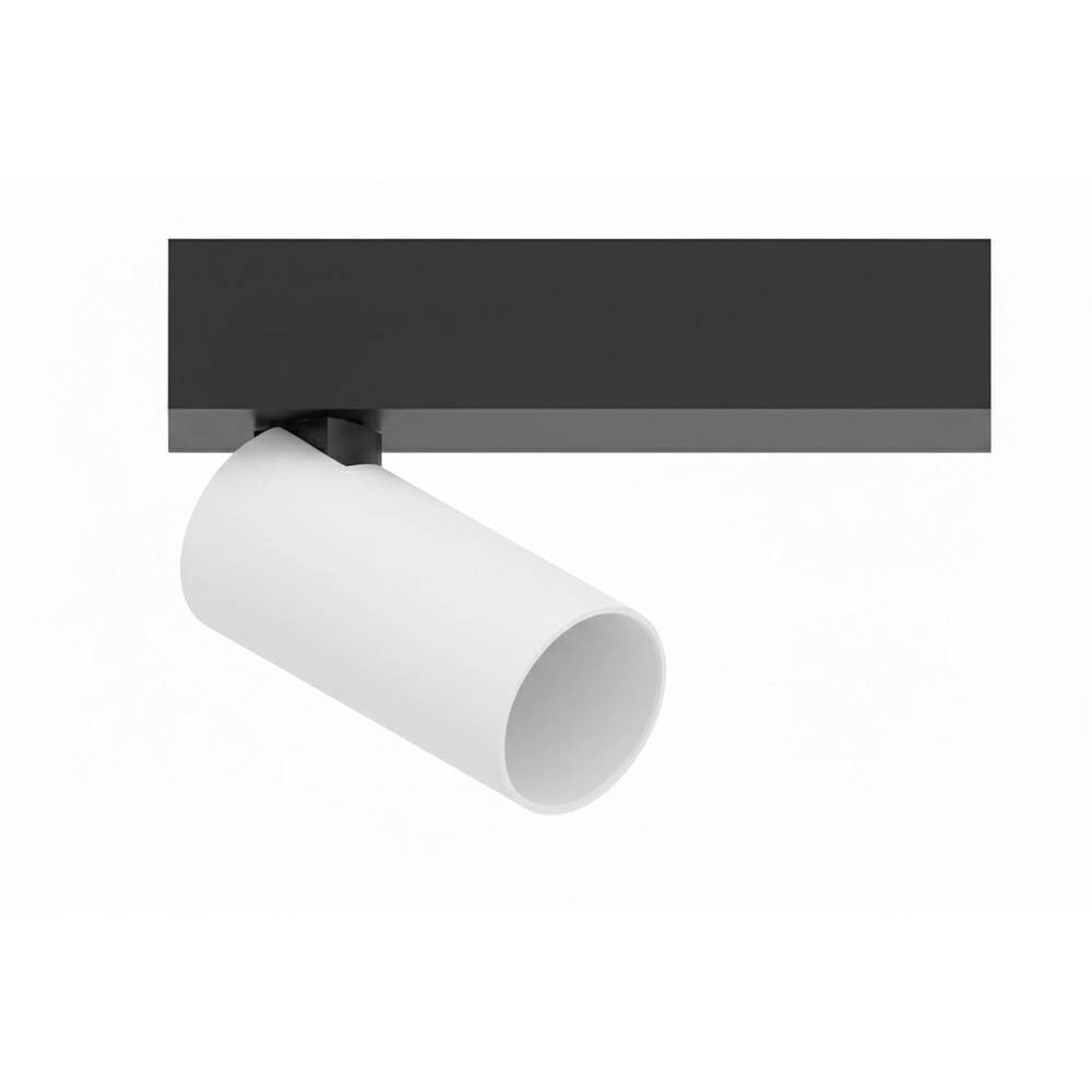 1-lichts opbouwspot Tevo Mini zwart met wit