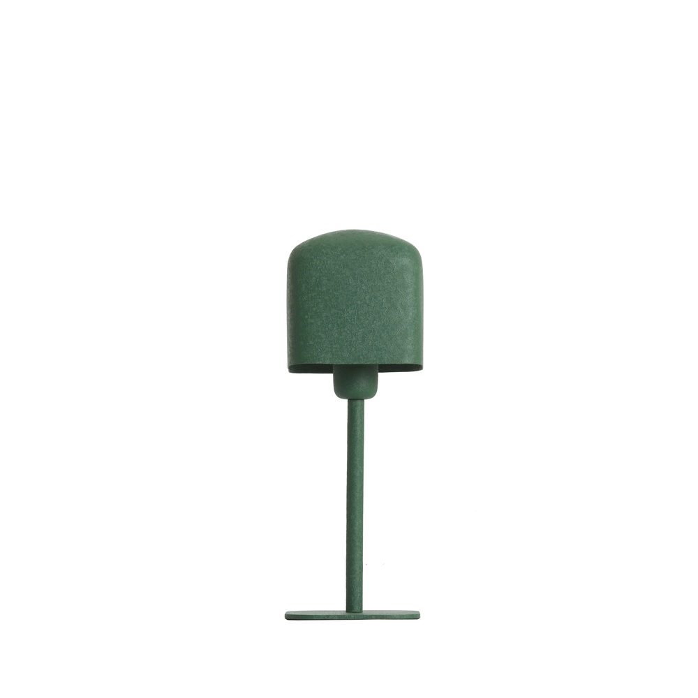 Nachtkastlamp Elenie 13x13cm - mat donker groen