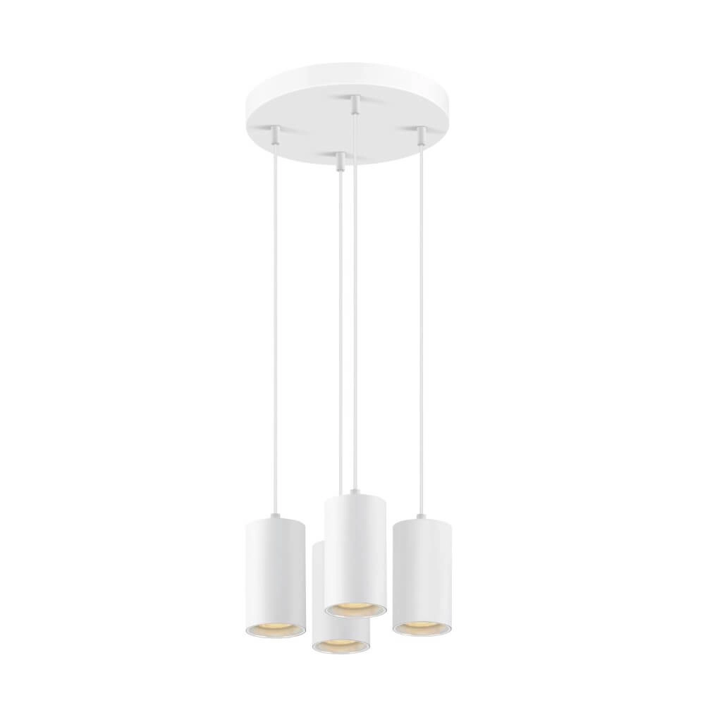 Pendel hanglamp Asto Tube wit 4x GU10