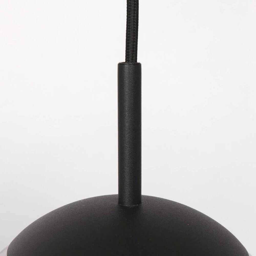 Zwarte glazen hanglamp Bolique Ø 25cm Steinhauer 8712746166385