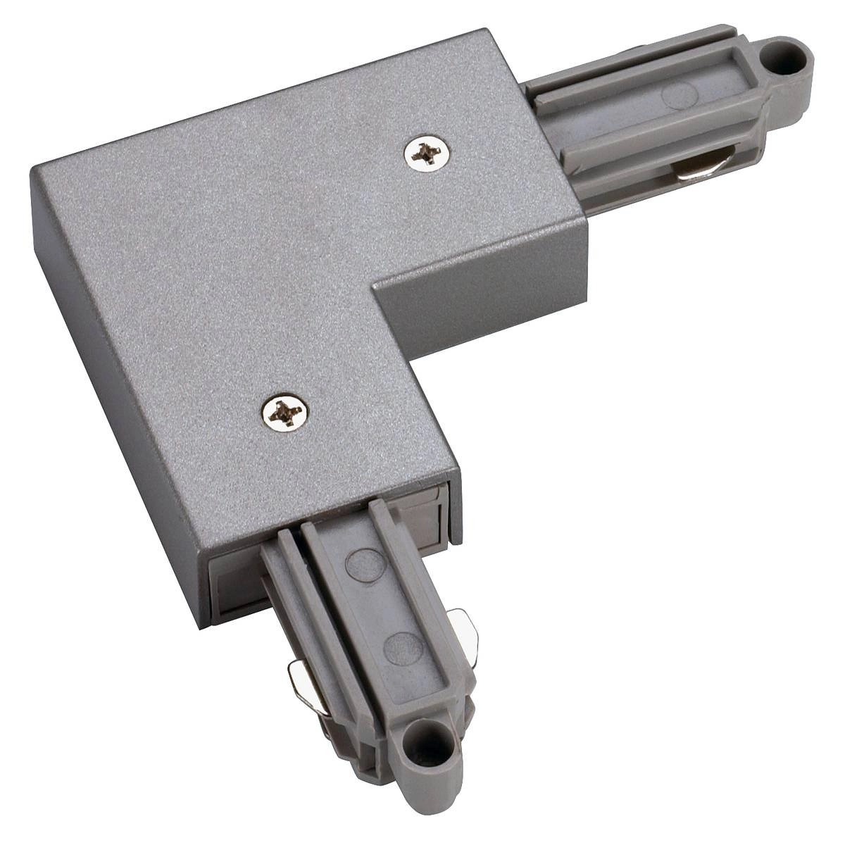 1-fase L-Connector 1 hoekverbinder aarde buiten grijs
