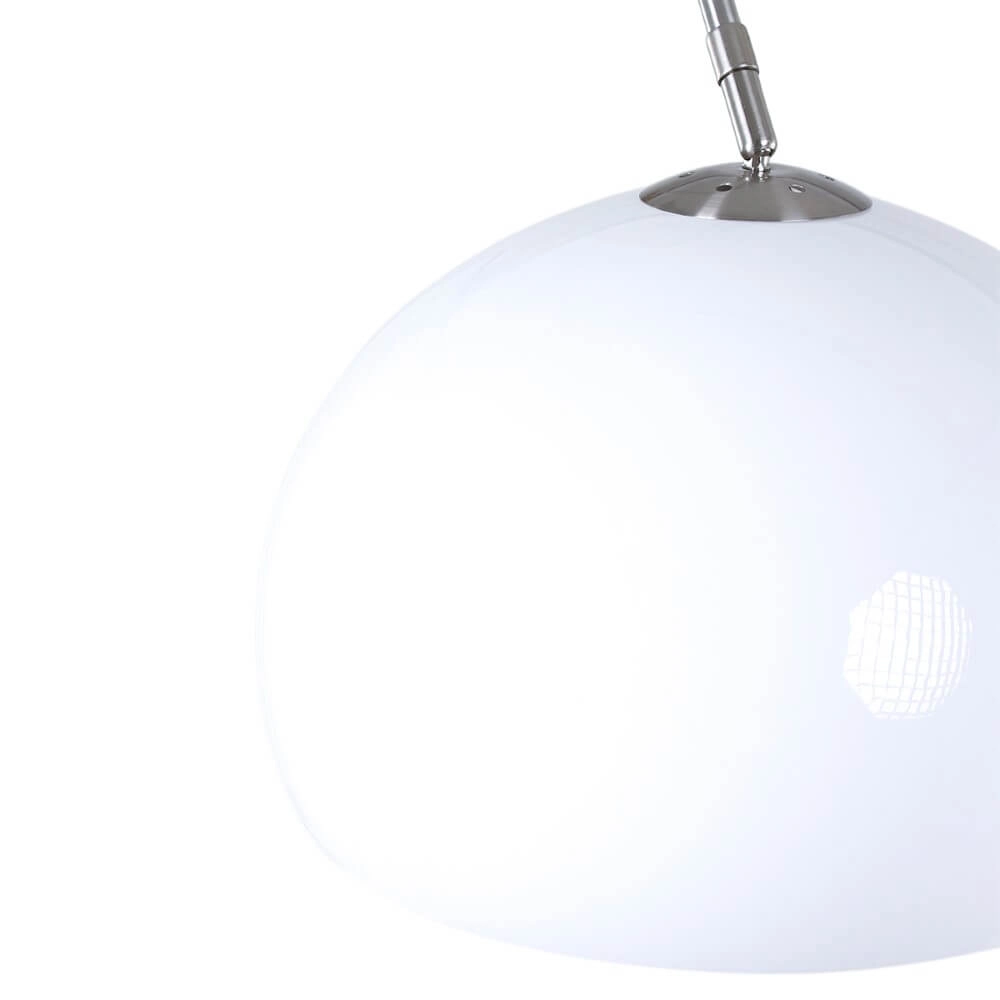 Arc lamp Stresa Rvs met witte lampenkap Steinhauer 8712746092882