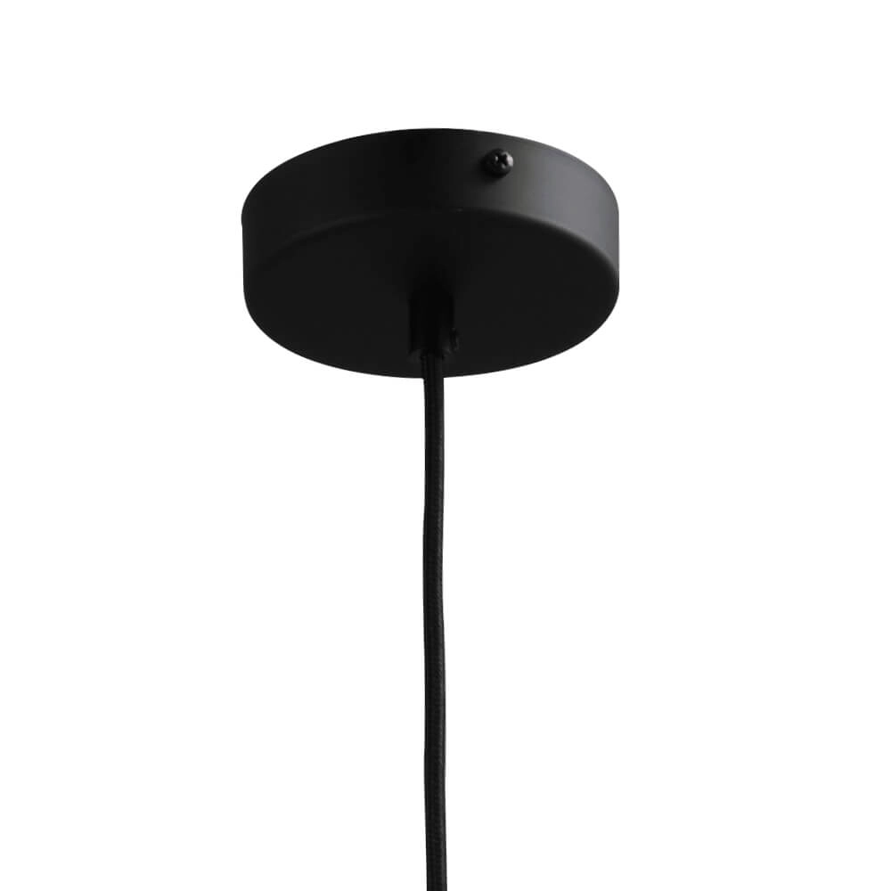 Hanglamp Ø 30cm Bella 2 Zwart met mat wit glas Masterlight 8718121334356