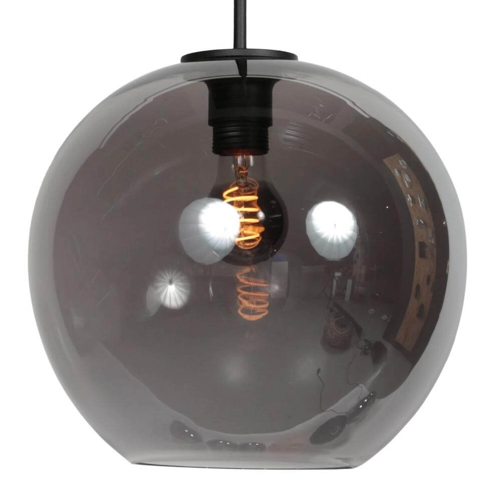 Hanglamp HaloSwap met 1 bol smoke glas Ø 30cm Steinhauer 8712746179750