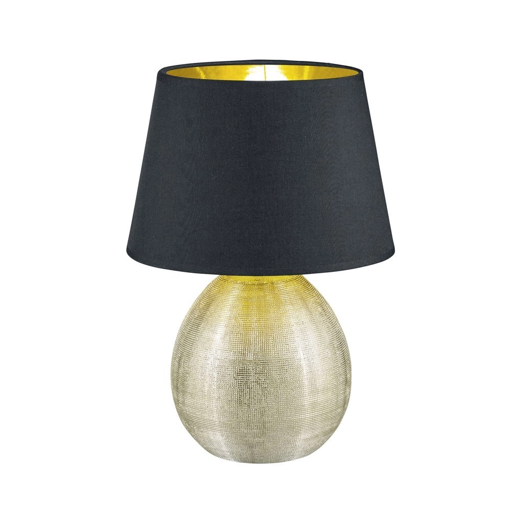 Tafellamp Luxor 35cm goud met zwart
