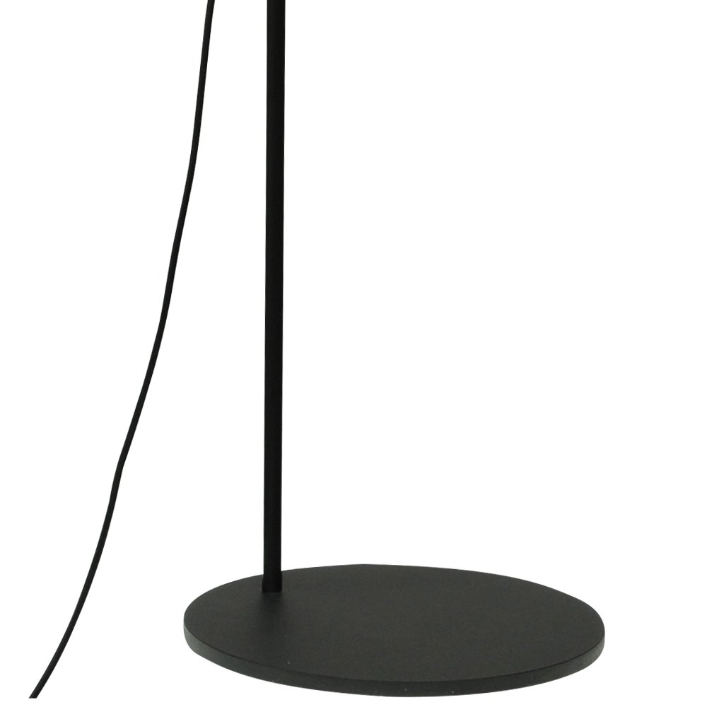 Vloerlamp zwart Bounty verstelbaar met rond glas Masterlight 8718121247854