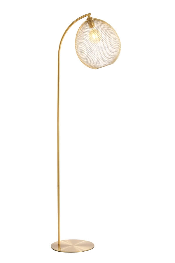Gouden vloerlamp Moroc Ø 30cm