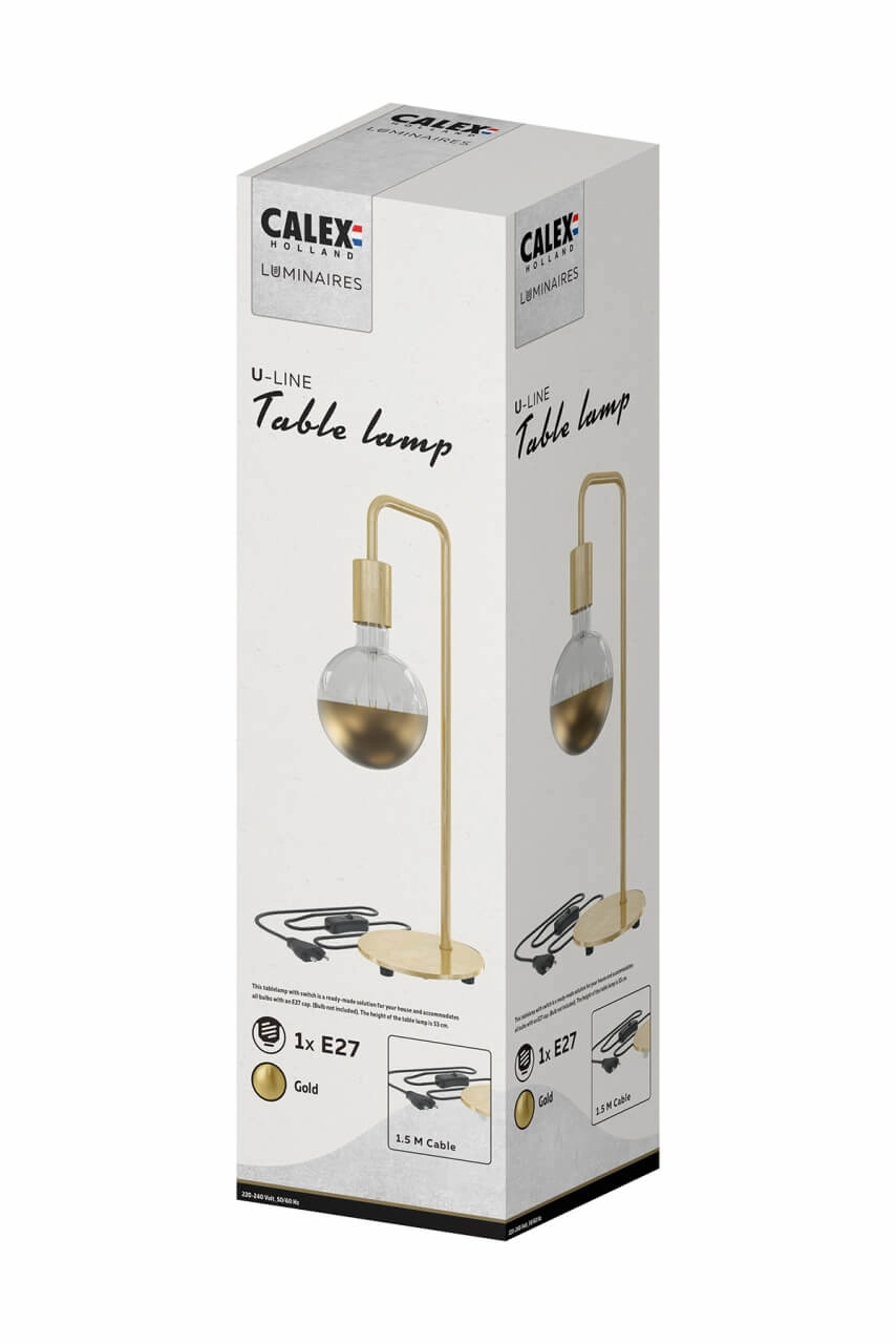 Gouden tafellamp U-line Circle 8712879150756