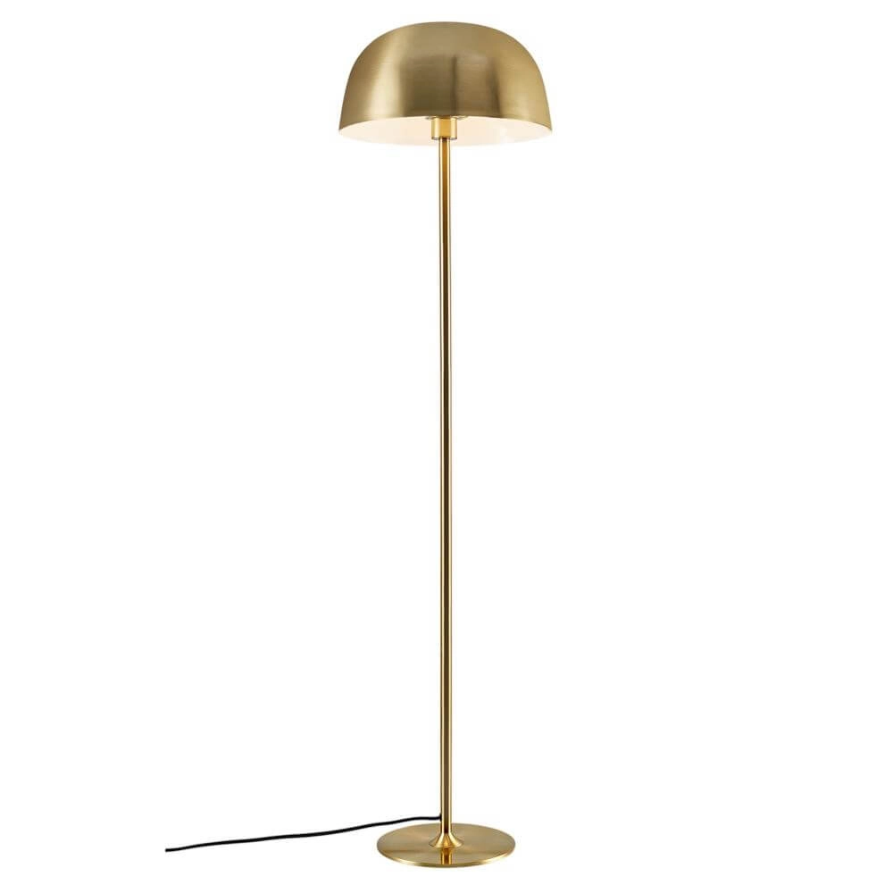 Strakke vloerlamp Cera messing Ø 36cm Nordlux 5704924001338