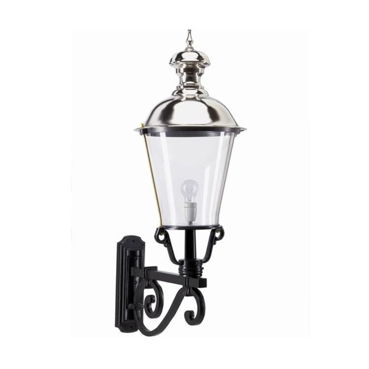 Nostalgische buitenlamp Notaris L zwart
