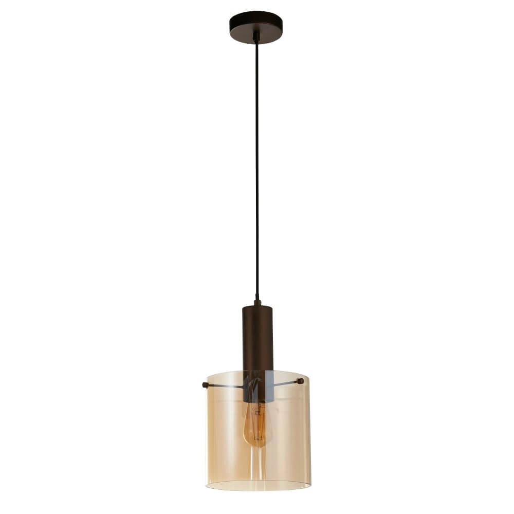Bruine hanglamp Sweden 1-lichts