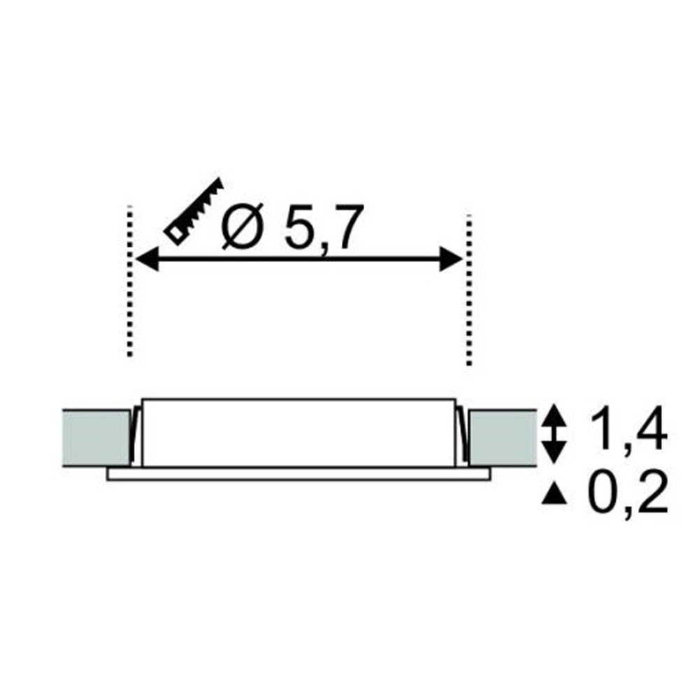 Led Downlighter Ceilinglight DL 126 wit SLV 4024163138017