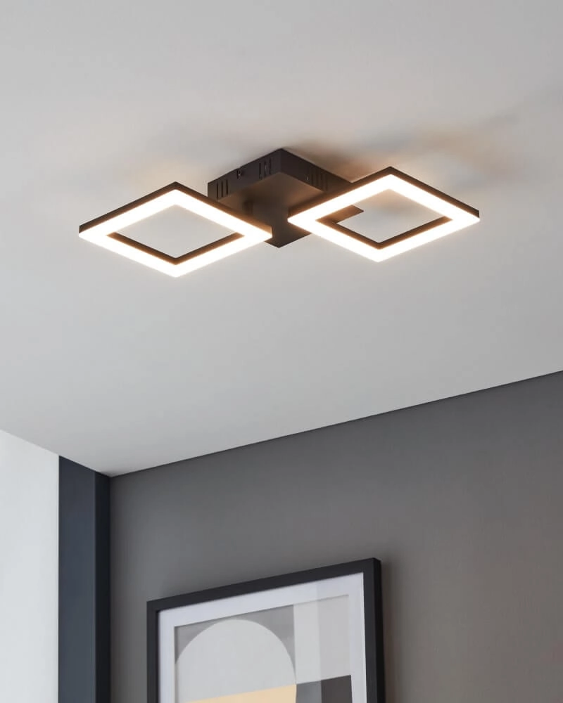 Plafondlamp Zigbee Paranday-Z 47x22,5cm zwart Eglo 9008606231195